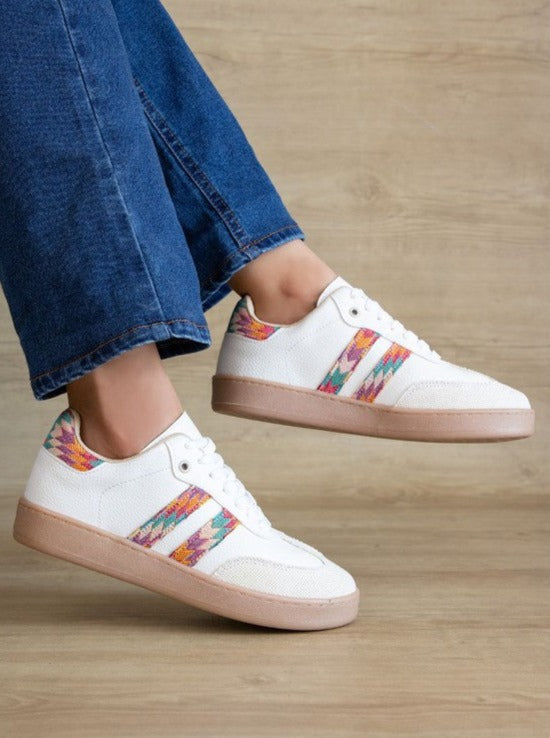 Aztec Sneakers | White – Nixxen Rayne