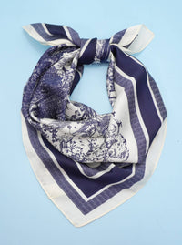 Toile Scarf | Navy
