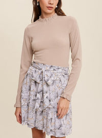 Floral Days Skirt | Taupe