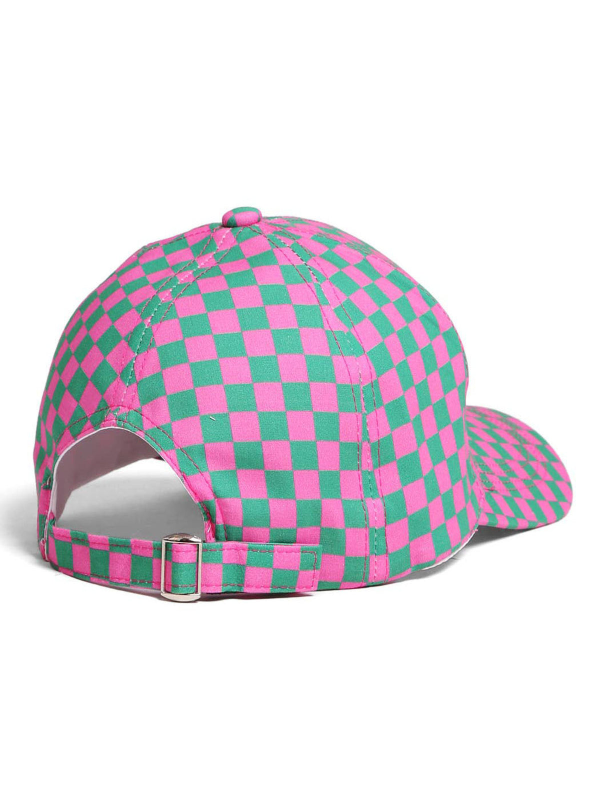Checkerboard Cap | Green & Pink