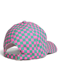 Checkerboard Cap | Green & Pink