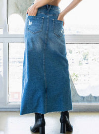 Jean Skirt | Medium Wash