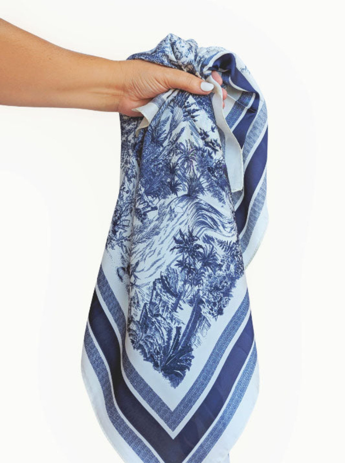 Toile Scarf | Navy