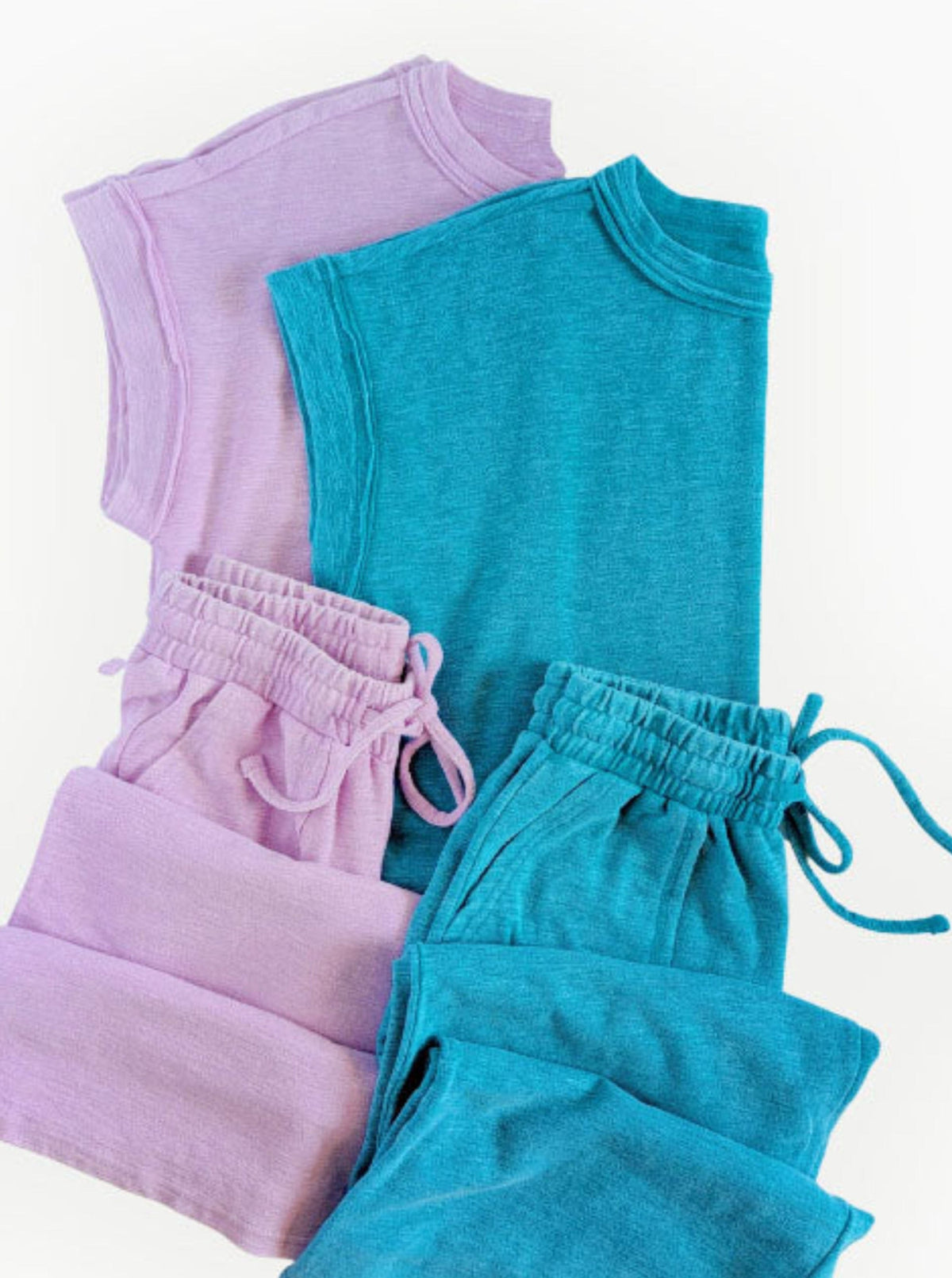 Serenity Matching Set | Mauve & Light Teal