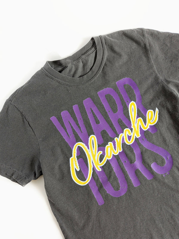 Okarche Warriors Graphic Tee | Charcoal
