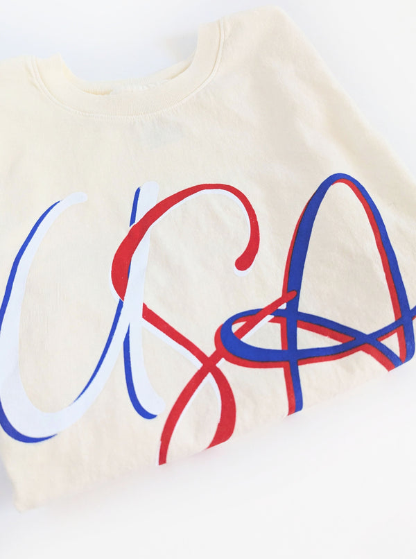 USA Muscle Tee | Ivory