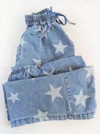 Boho Star Pants | Medium Wash
