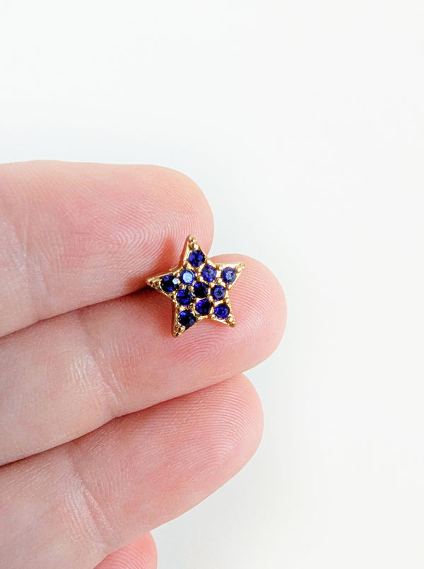 Star Studs | Blue & Red