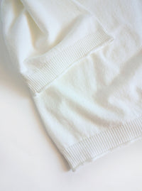 Bird Lightweight Knit Sweater | White