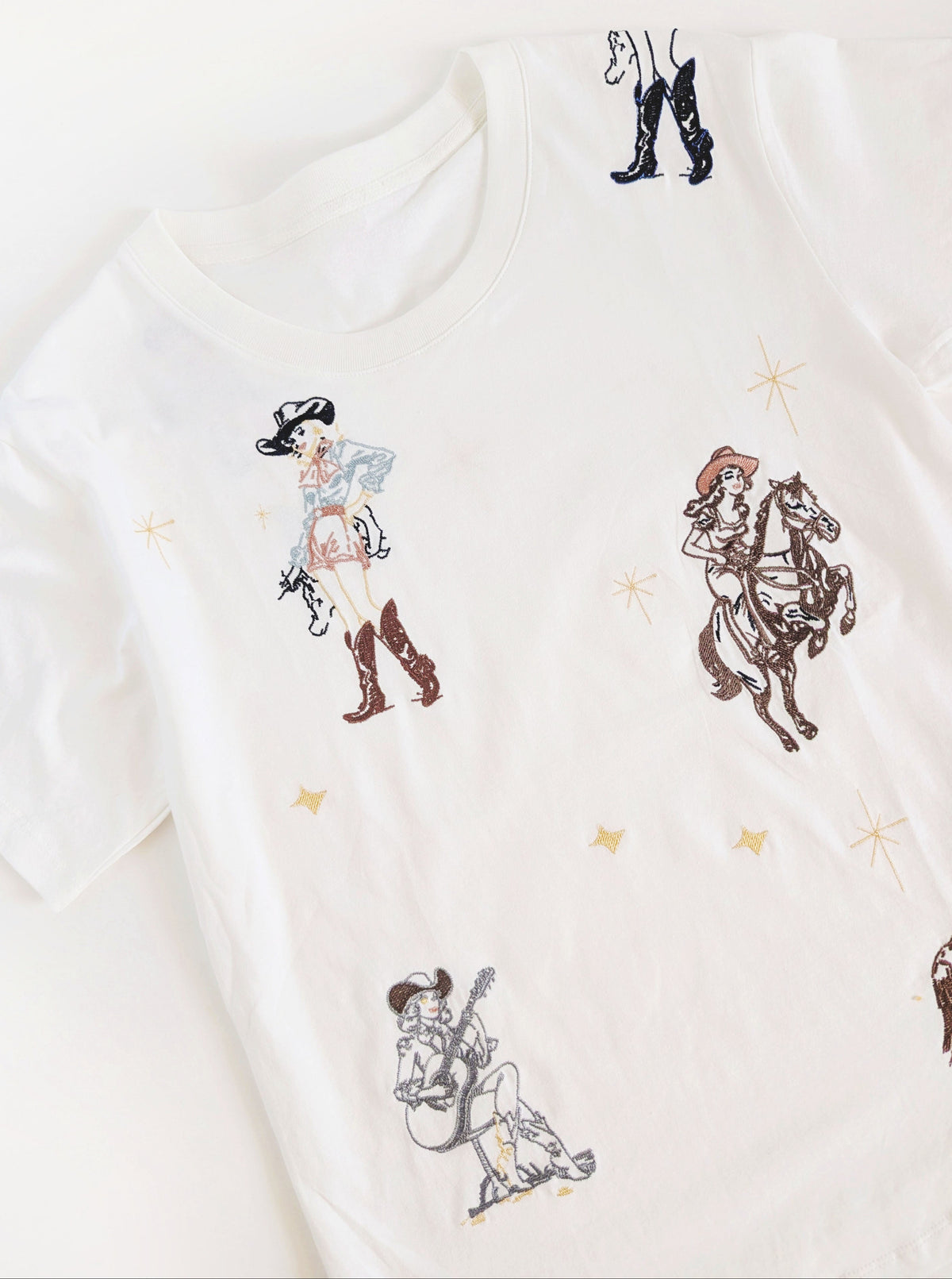 Western Embroidered Graphic Tee