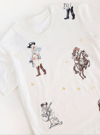 Western Embroidered Graphic Tee