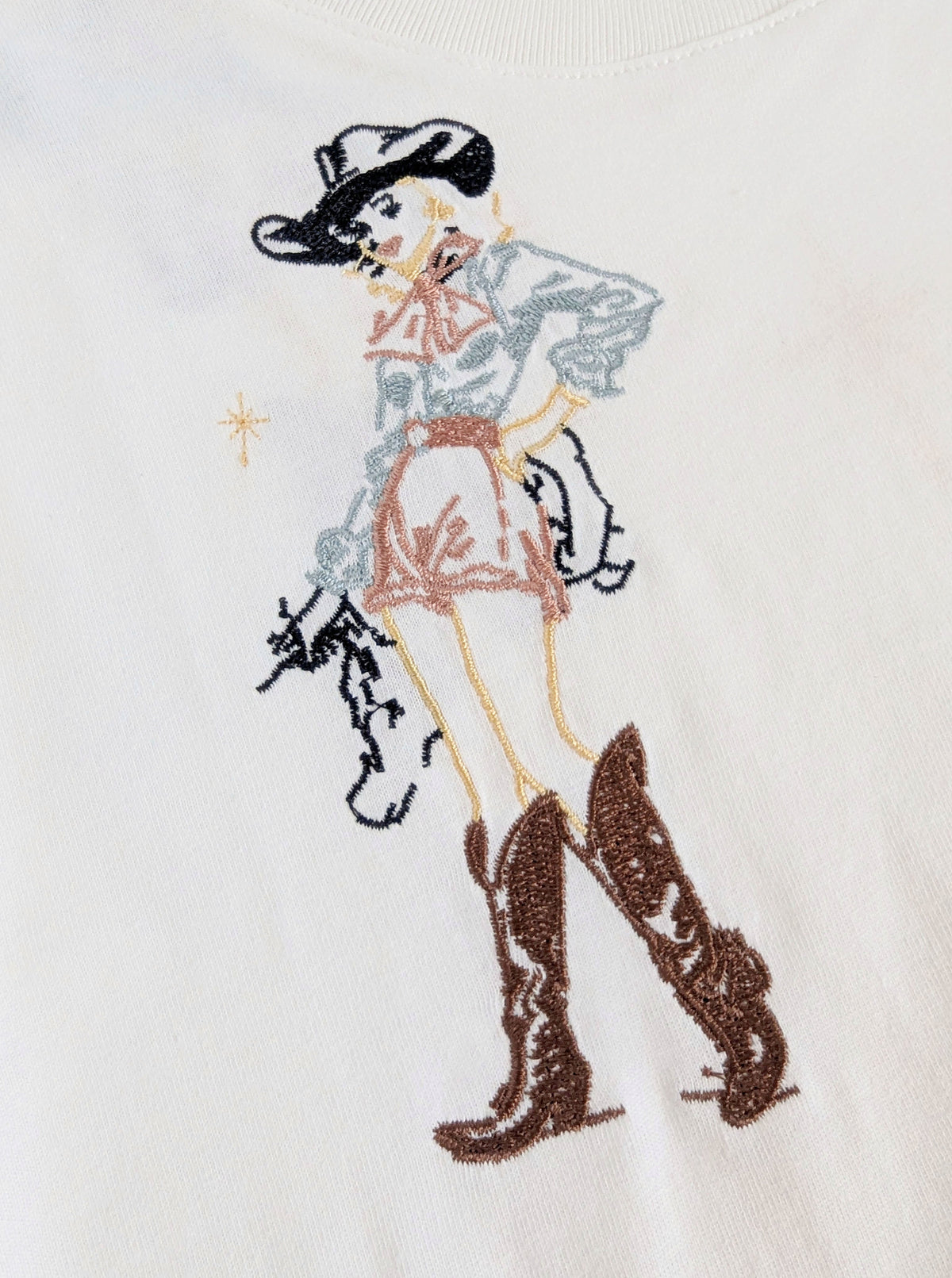 Western Embroidered Graphic Tee