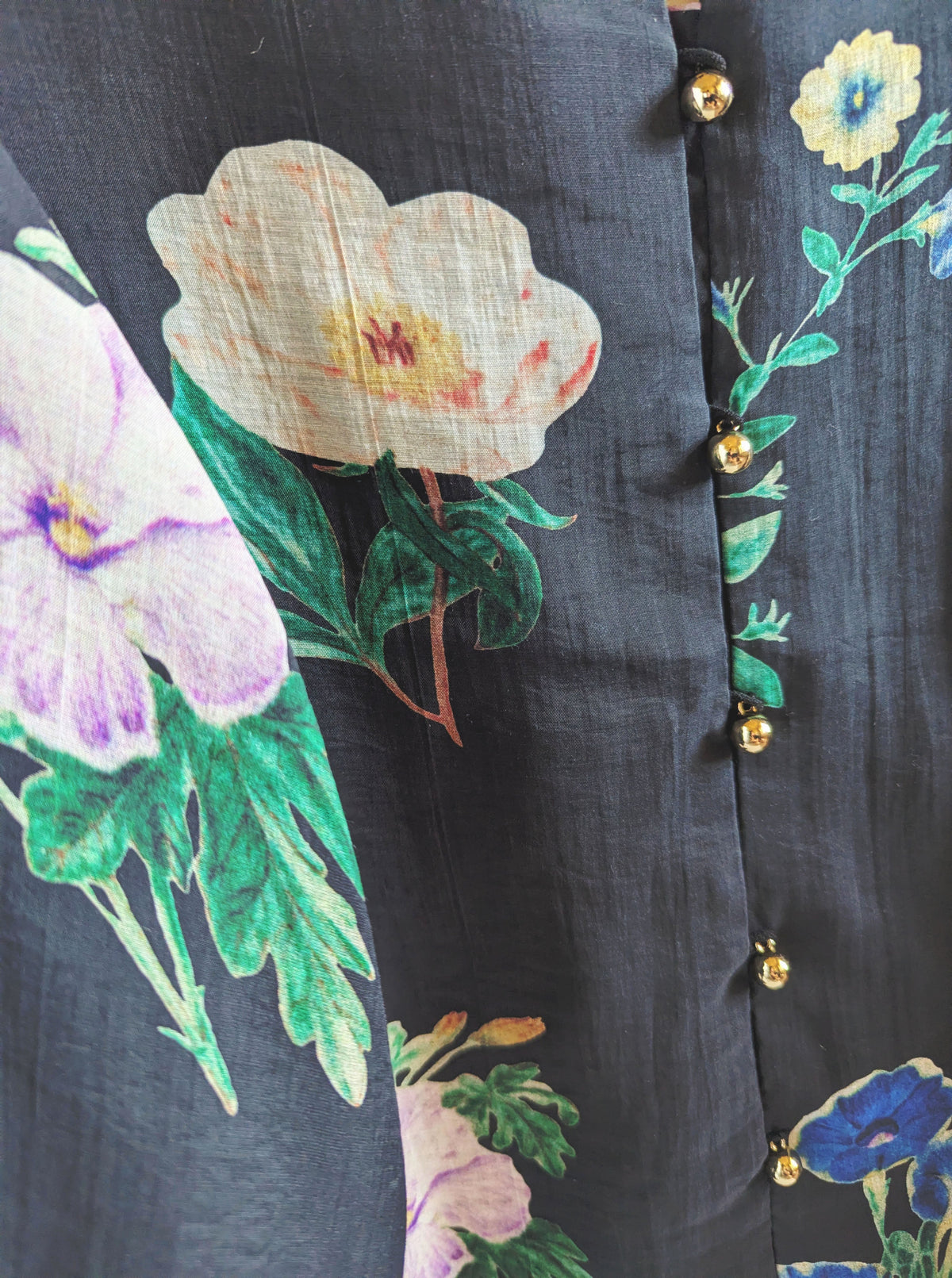 Floral Blouse | Black
