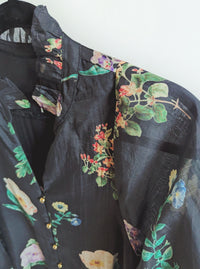 Floral Blouse | Black