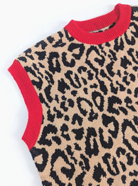 Leopard Sweater Vest