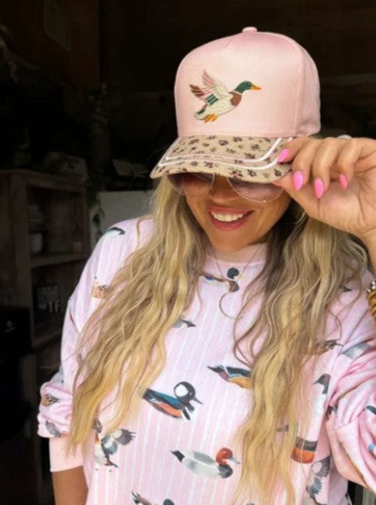 Duck Embroidered Cap