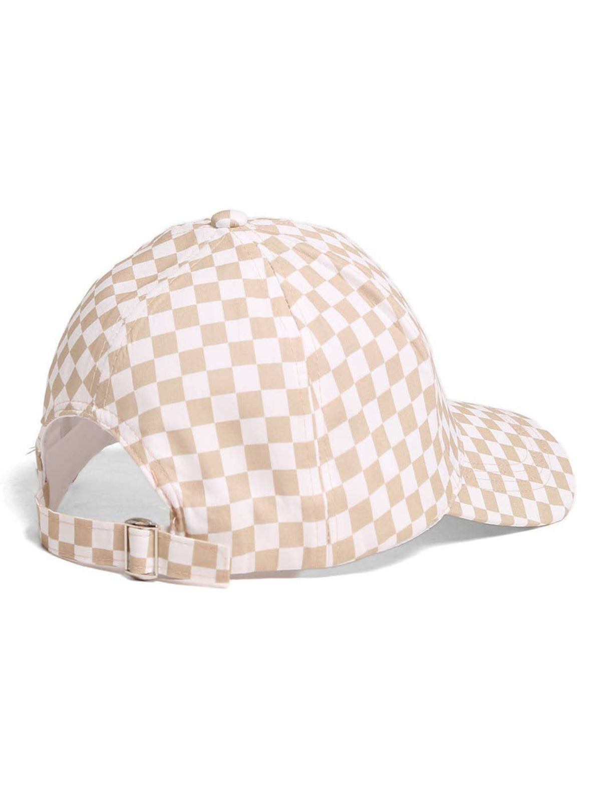 Checkerboard Cap | Beige & White
