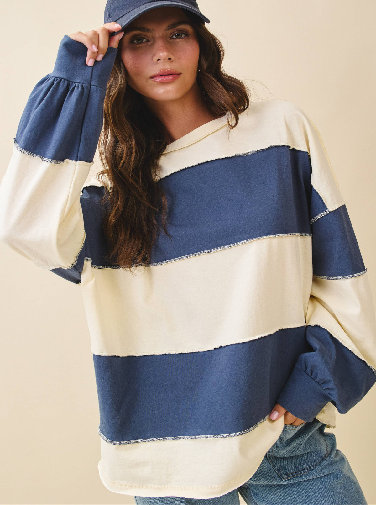 Oversized Striped Tee | 3 Color Options