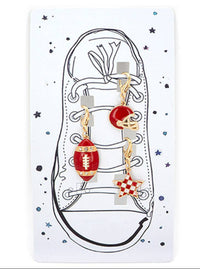 Football Game Day Shoe Charms