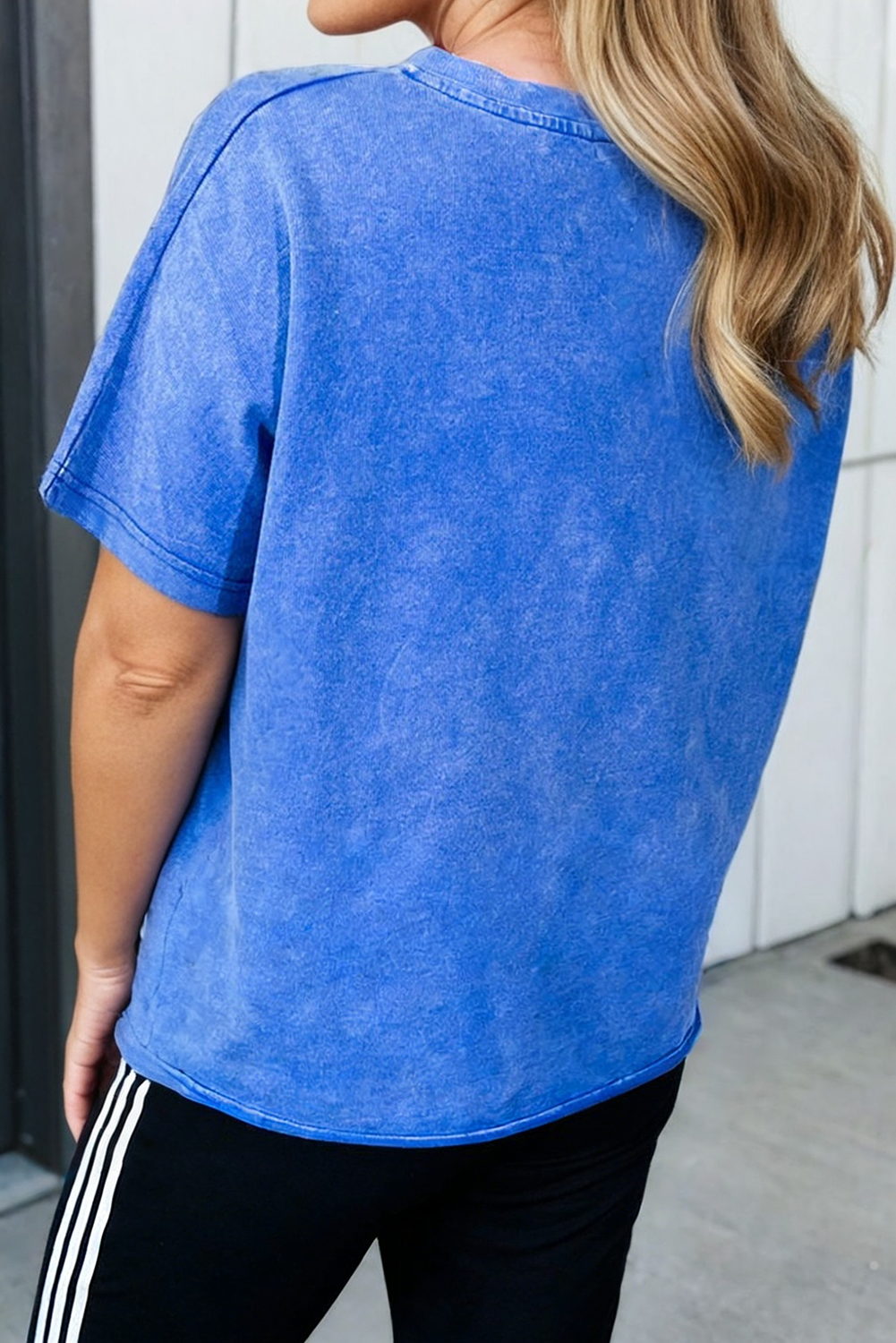 Star Patchwork Top | Blue