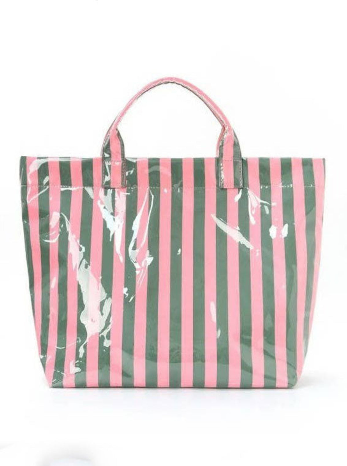 Striped Tote Bag | Pink & Green