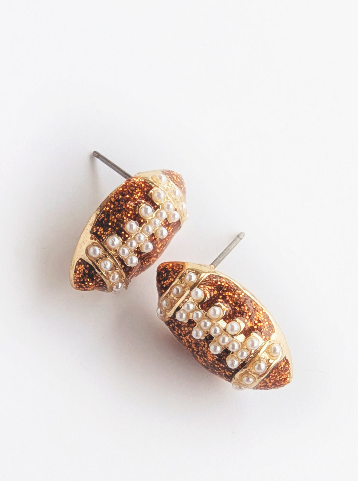 Football Stud Earrings