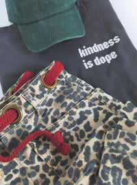 Leopard Barrel Pants