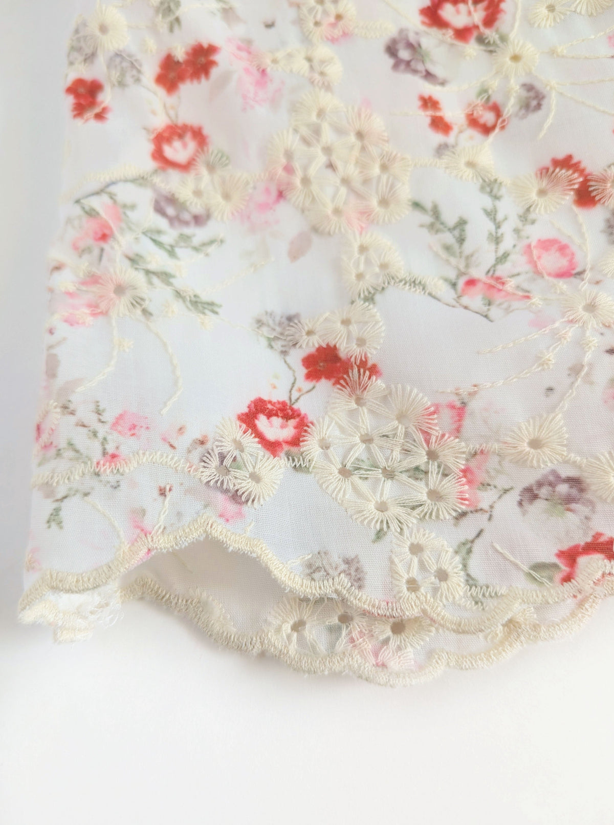 Embroidered Floral Shorts