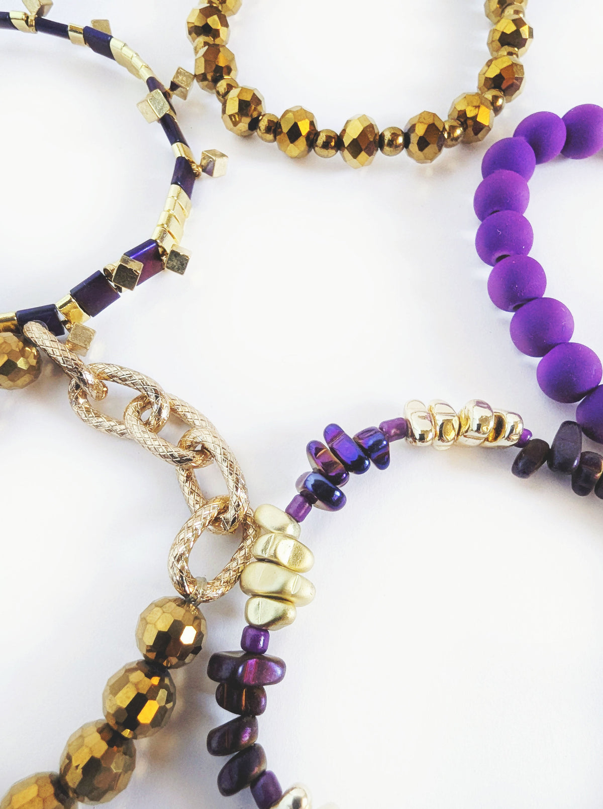 Erimish Bracelet Stack | Purple