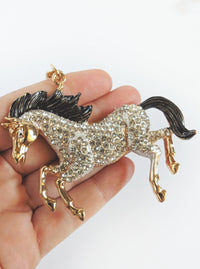 Mustang Rhinestone Keychain