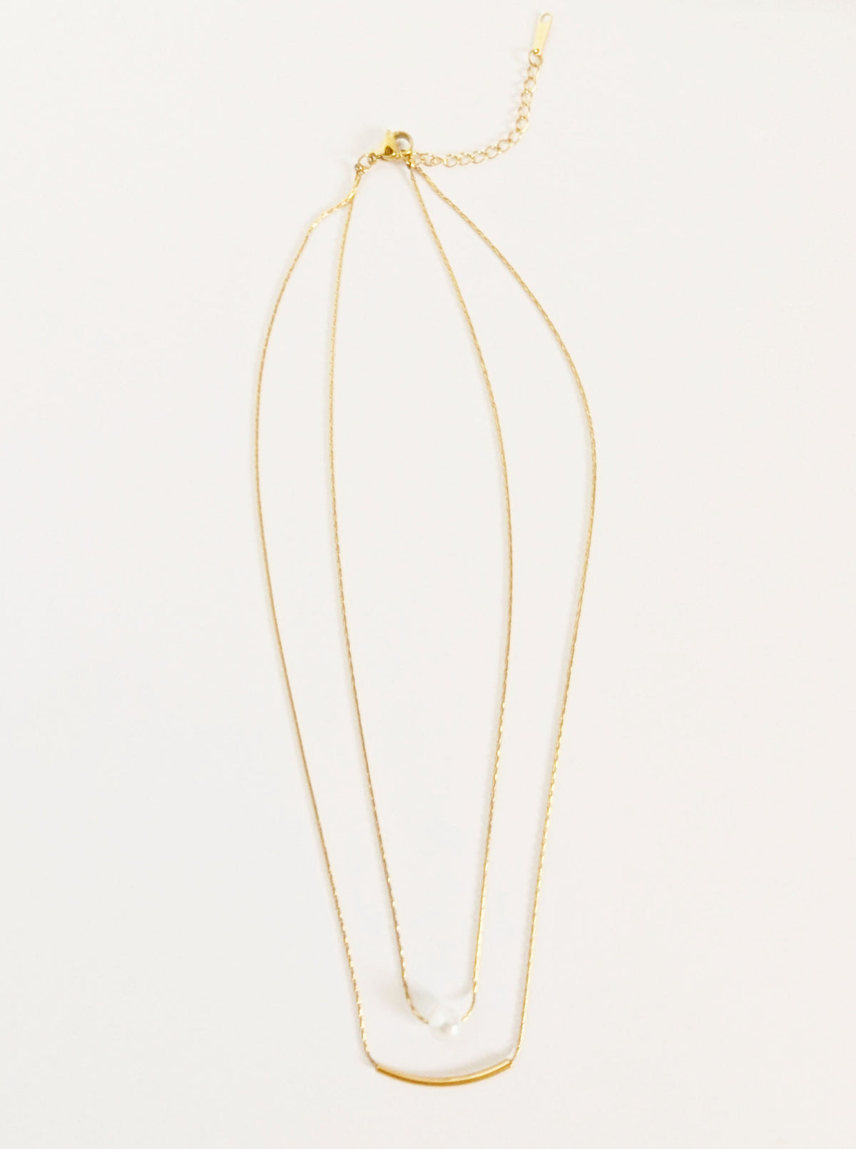 Tarnish Resistant Pearl Necklace | Gold