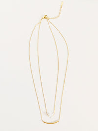 Tarnish Resistant Pearl Necklace | Gold