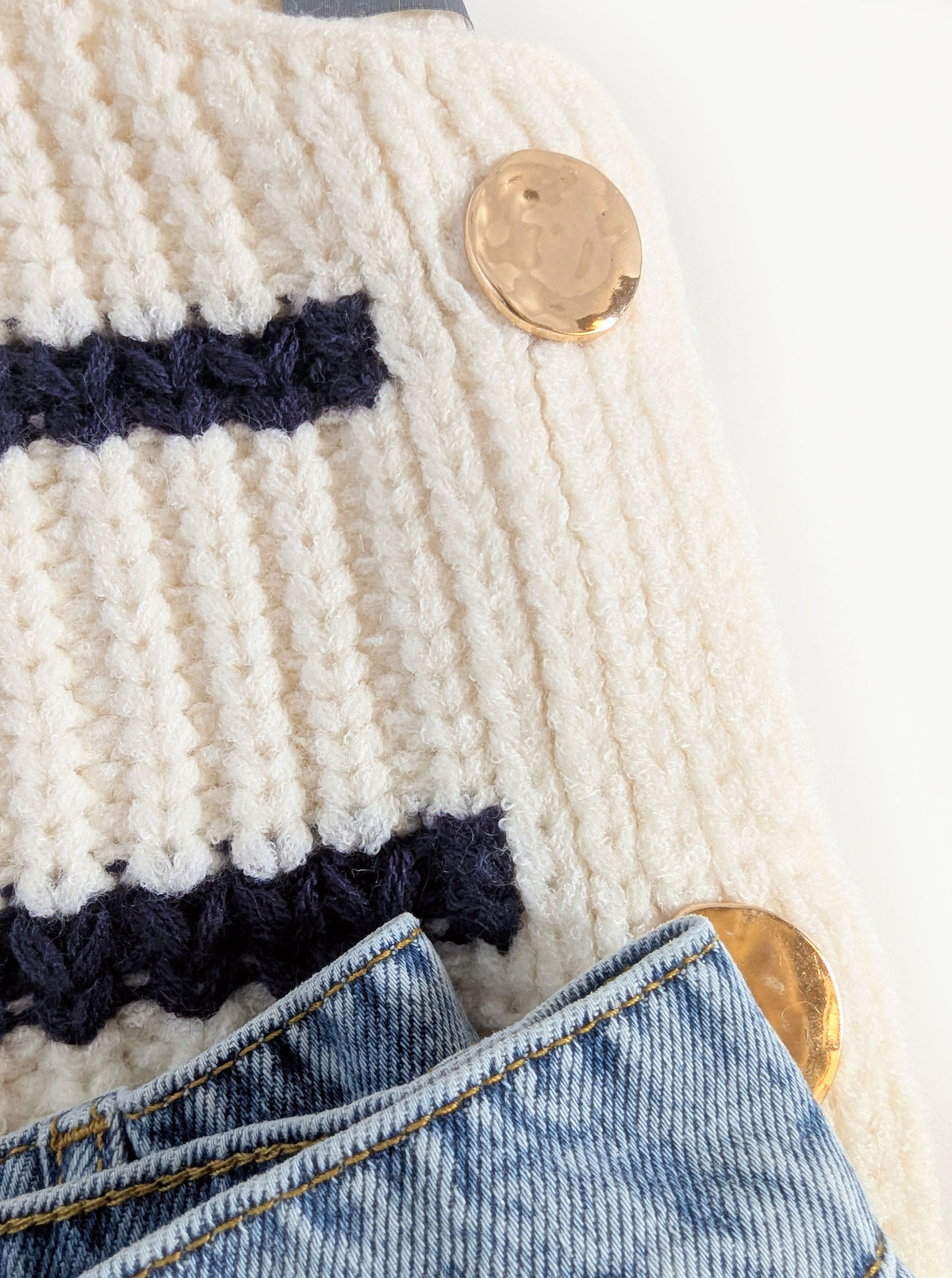 Stripe Chunky Knit Top