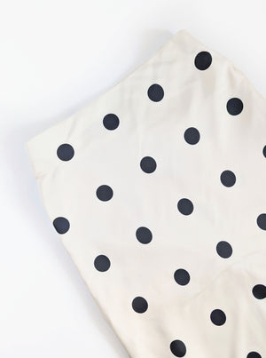Polka Dot Skirt | White