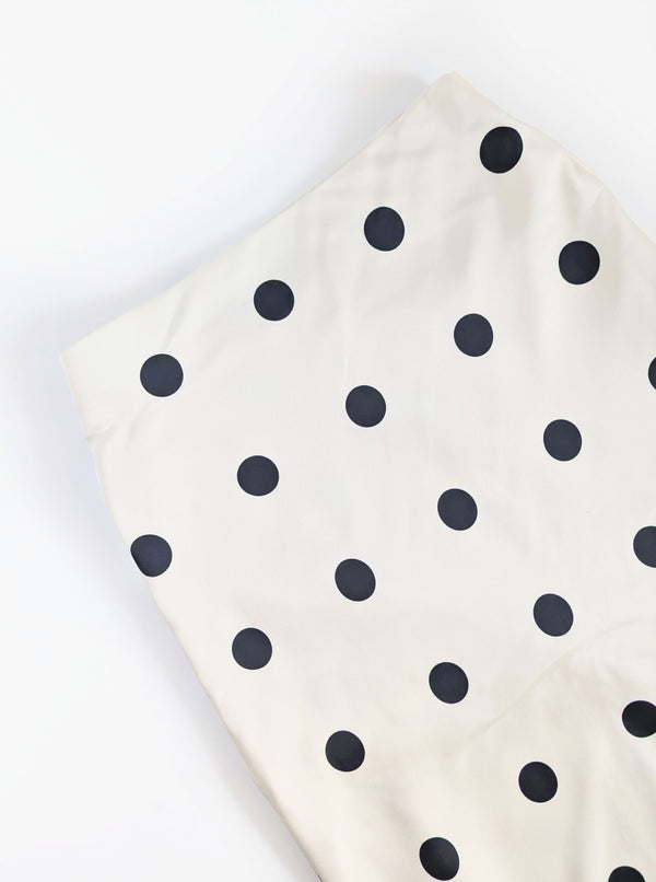 Polka Dot Skirt | White