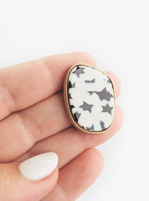 Stone Post Earrings