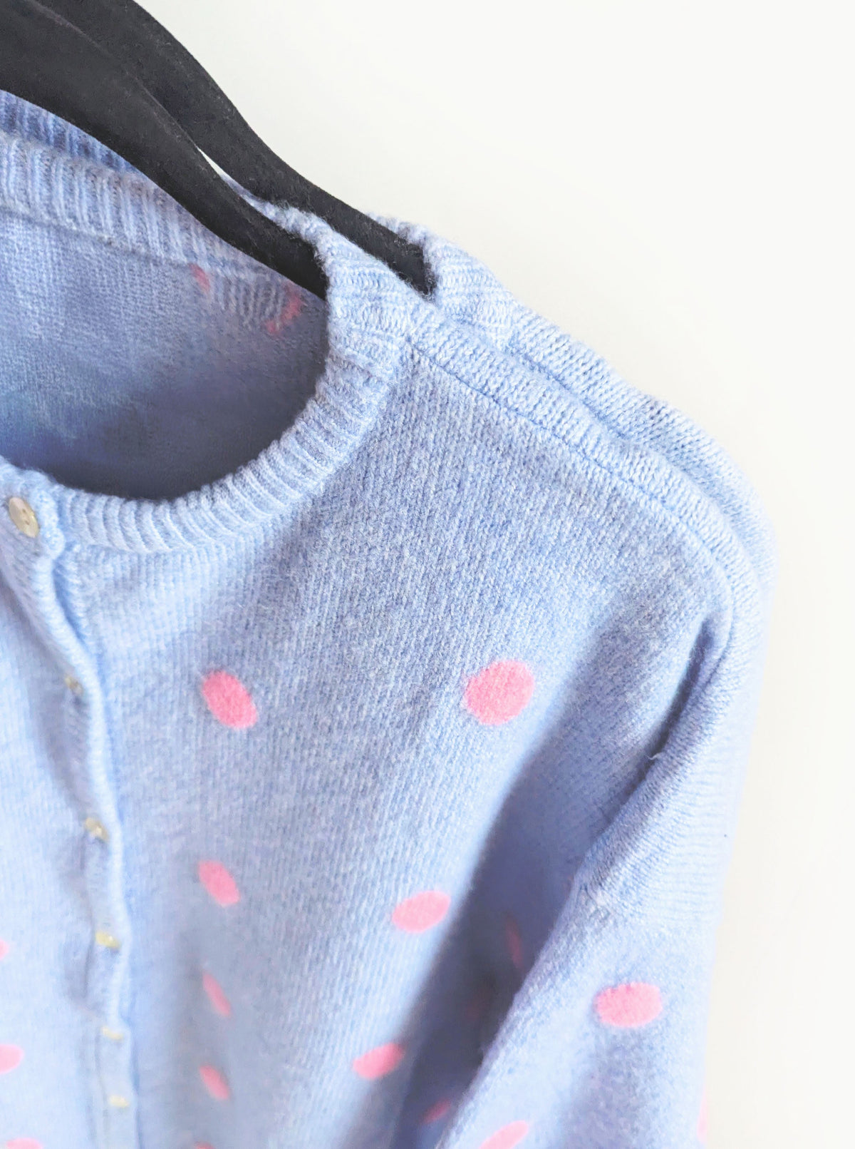 Polka Dot Cardigan | Blue