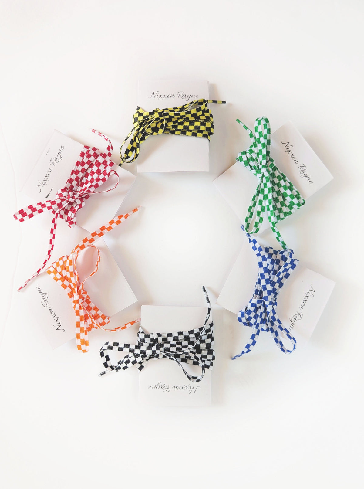 Checker Shoe Laces | 6 Colors