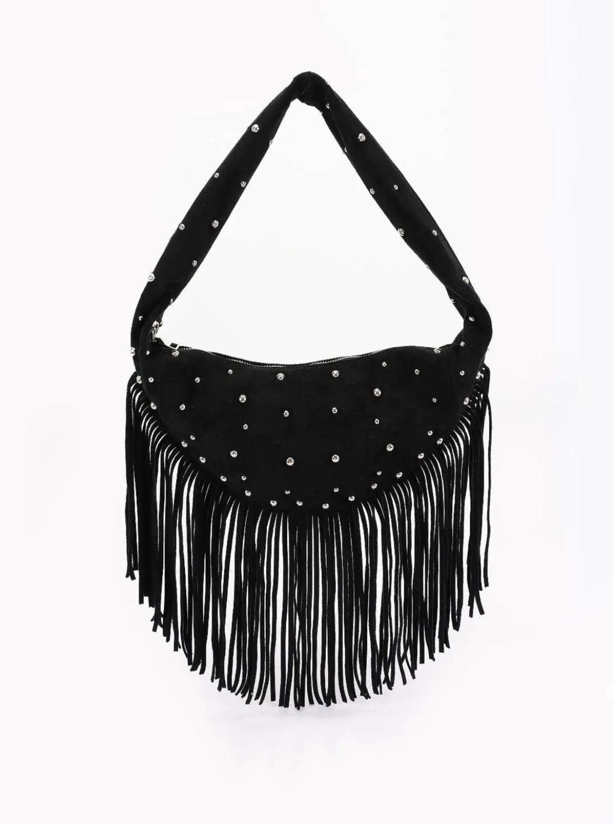 Riveted Fringe Hobo | 2 Color Options