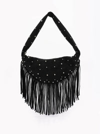 Riveted Fringe Hobo | 2 Color Options