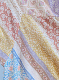 Patchwork Boho Midi Dress