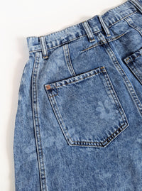 Floral Print Barrel Jeans