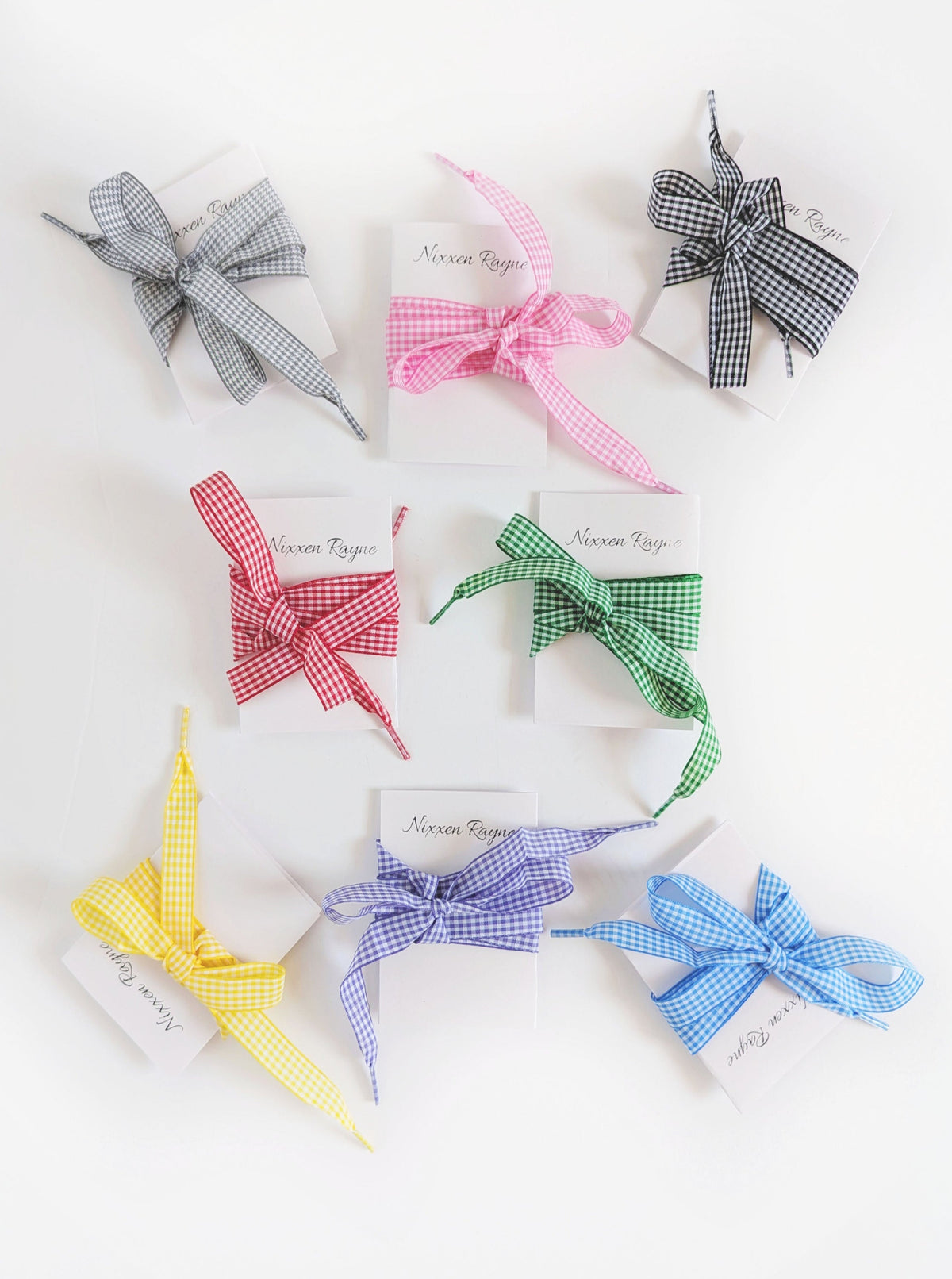 Gingham Shoe Laces | 8 Colors