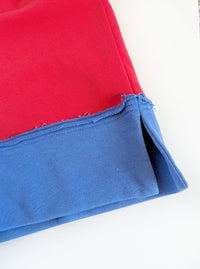 Patchwork French Terry Pullover | Red