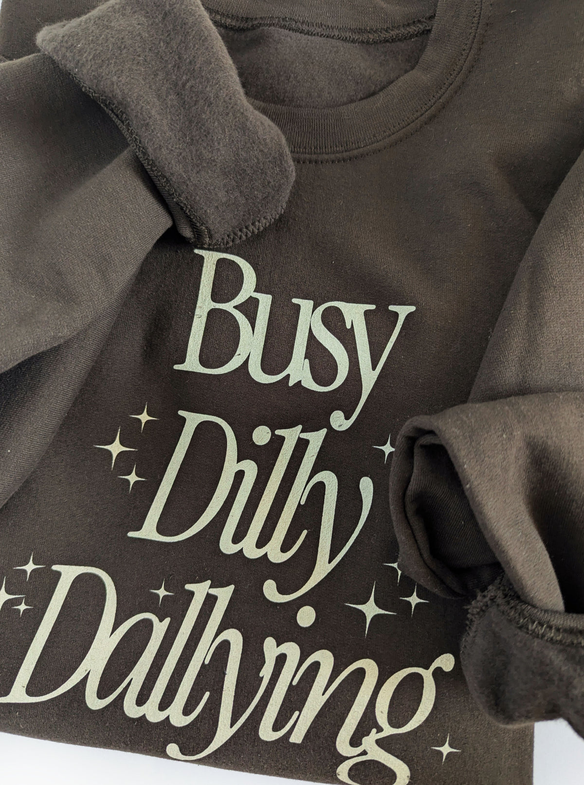 Busy Dilly Dallying Sweatshirt | Espresso