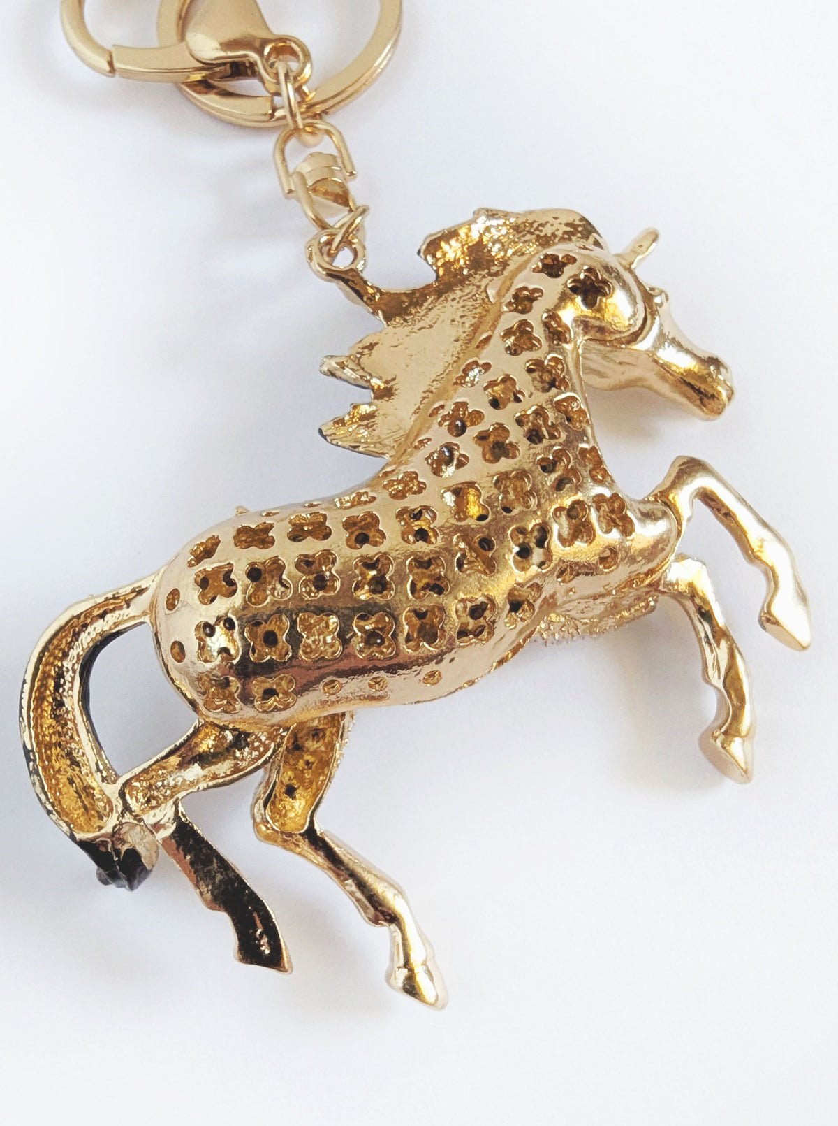 Mustang Rhinestone Keychain