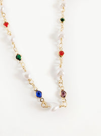 Colorful Necklace | Gold