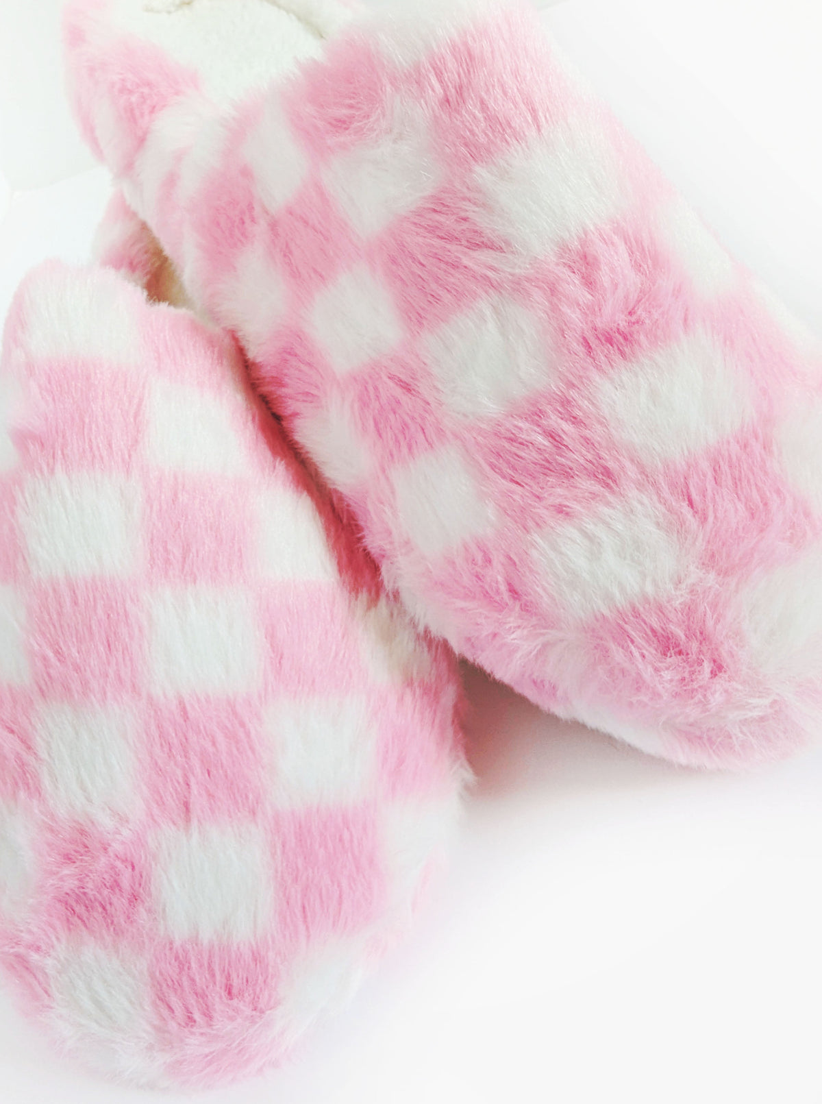 Checkerboard Slippers | Pink