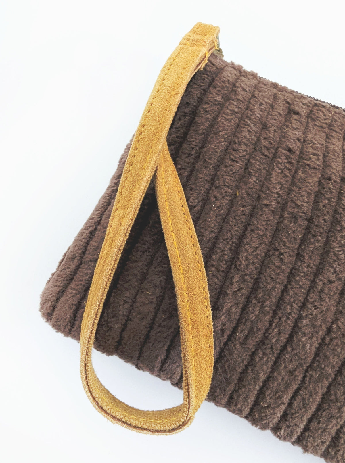 Corduroy Wristlet | Chocolate