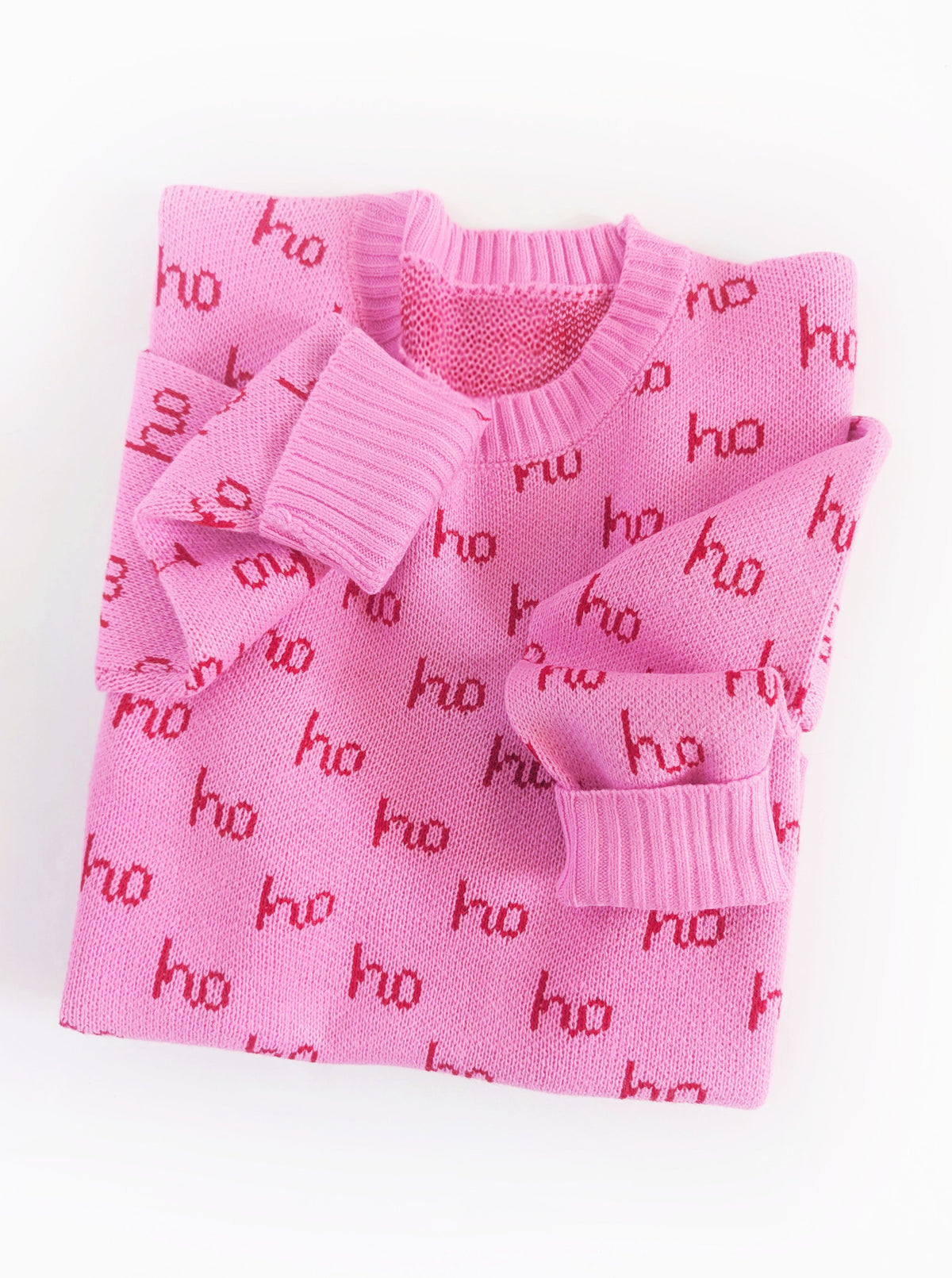 ho ho ho Sweater | Pink